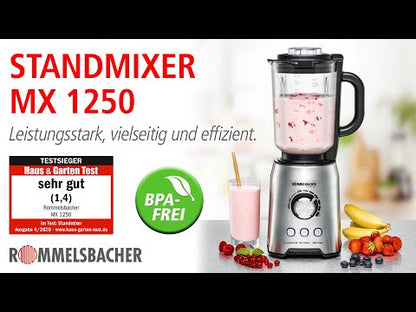 Rommelsbacher Standmixer 1200W 1,75l Edelstahl MX1250