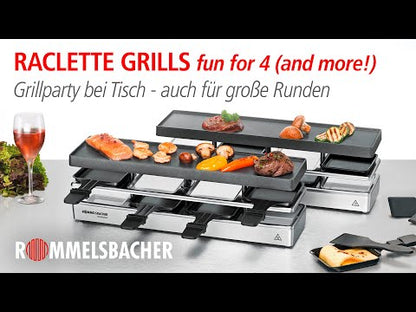 Rommelsbacher Raclette Grill RC 1600 Fun for 4+4