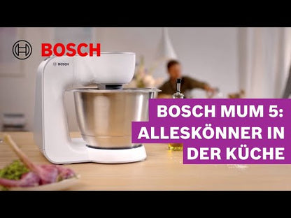 Bosch Küchenmaschine MUM5 Serie 4 1kW 7 Stufen weiß, MUM5X220
