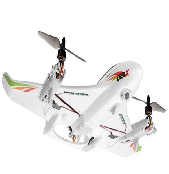 s-idee® XK X450 RC VTOL Flugzeug – 6-Achs Brushless Fixed-Wing mit Vertikalstart 3s mit Akku& Usb Lad
