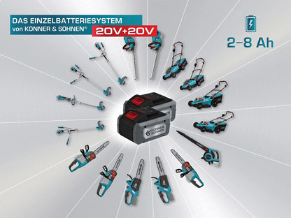 "Könner & Söhnen" Akku-Gartensauger mit Laubzerkleinerungsfunktion KS LBV-40V